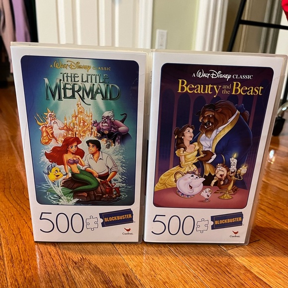 Blockbuster VHS Style Disney The Little Mermaid and Beauty and the Beast - Picture 4 of 5